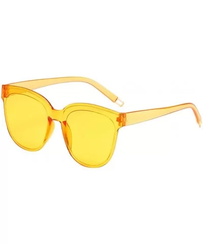 Fashion Sunglasses Lightweight Transparent - I - C7194YTS4MS $5.22 Oversized