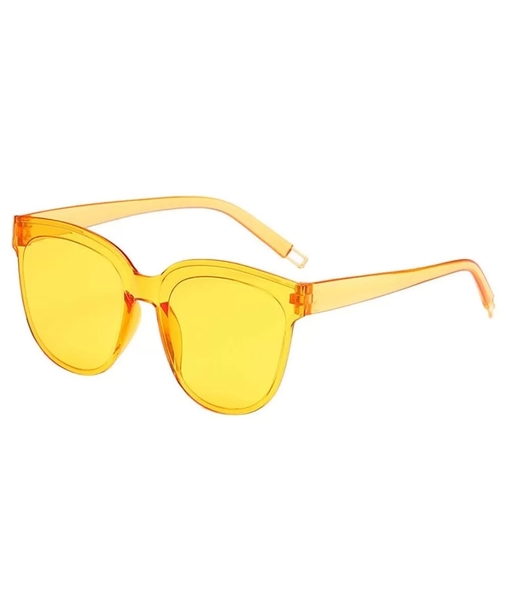 Fashion Sunglasses Lightweight Transparent - I - C7194YTS4MS $5.22 Oversized