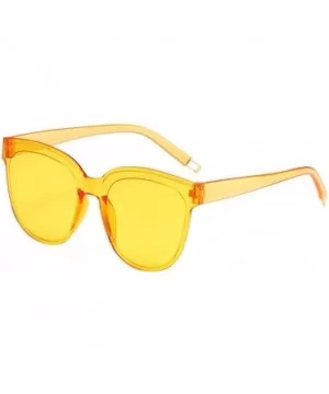 Fashion Sunglasses Lightweight Transparent - I - C7194YTS4MS $5.22 Oversized