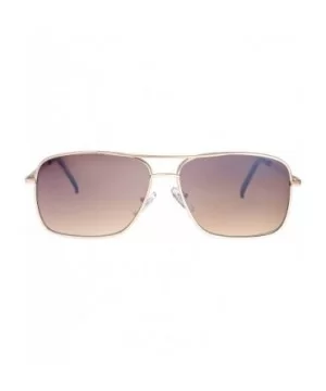 Lightweight Beach Rectangular Metal Sunglasses UV400 Protection - Gift Box Packaged - 03-gold - C918Y7DS336 $9.32 Oversized