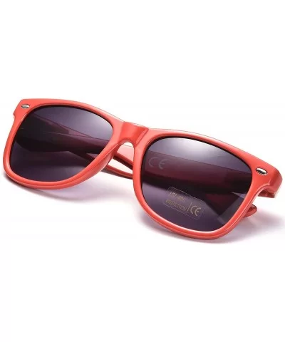 12 Pack Vintage 80's Retro Unisex Neon Sunglasses Party Favors for Kids and Adults - Red - CA198DOA9R8 $9.63 Square