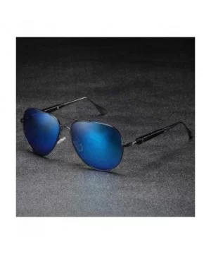 Fashion Sunglasses fishing Driving Sunglasses Brand Men UV400 Polarized Square Metal Frame Male Sun Glasses - CC198RCOMKK $7....