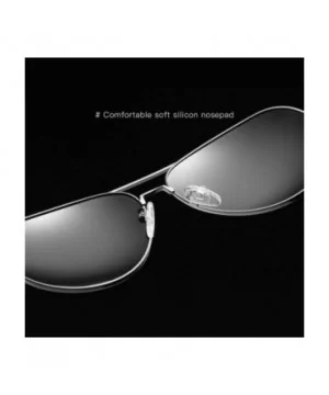 Fashion Sunglasses fishing Driving Sunglasses Brand Men UV400 Polarized Square Metal Frame Male Sun Glasses - CC198RCOMKK $7....