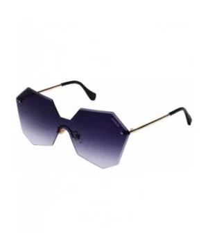 Fashion Sunglasses for Women or Girls with the Cool and Bright Colors of the Ocean - Grey - CM182ATR629 $6.76 Oversized