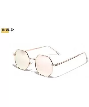 Polygon Sunglasses Luxury Vintage - C2198AACT2T $34.76 Round