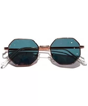 Polygon Sunglasses Luxury Vintage - C2198AACT2T $34.76 Round