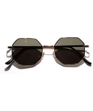 Polygon Sunglasses Luxury Vintage - C2198AACT2T $34.76 Round