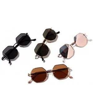 Polygon Sunglasses Luxury Vintage - C2198AACT2T $34.76 Round