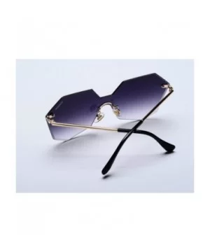 Fashion Sunglasses for Women or Girls with the Cool and Bright Colors of the Ocean - Grey - CM182ATR629 $6.76 Oversized