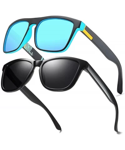 Polarized Sunglasses For Women Men Gradient Colors Designer UV Protection - CM19D6CHWK2 $13.61 Wrap