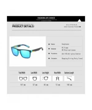 Polarized Sunglasses For Women Men Gradient Colors Designer UV Protection - CM19D6CHWK2 $13.61 Wrap