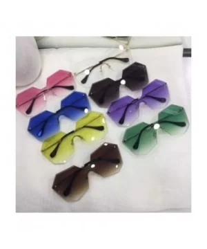 Fashion Sunglasses for Women or Girls with the Cool and Bright Colors of the Ocean - Grey - CM182ATR629 $6.76 Oversized