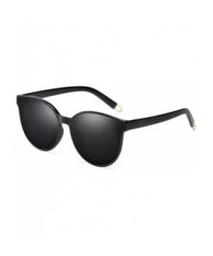 Fashion Polarized Round Sunglasses for Women Men Retro Oversized Vintage Shades - CF18ORCI083 $9.33 Oversized