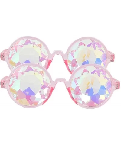 Kaleidoscopic Prism Eyeglasses - Kaleidoscope Halloween Cosplay Goggles 2PCS - 2pcs Pink - CT185U73WIX $15.18 Goggle