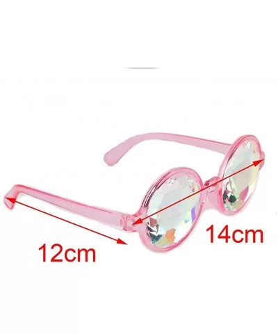 Kaleidoscopic Prism Eyeglasses - Kaleidoscope Halloween Cosplay Goggles 2PCS - 2pcs Pink - CT185U73WIX $15.18 Goggle