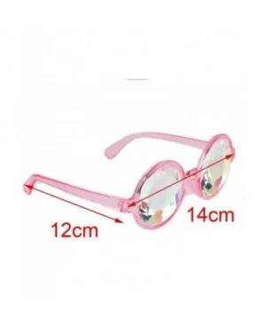 Kaleidoscopic Prism Eyeglasses - Kaleidoscope Halloween Cosplay Goggles 2PCS - 2pcs Pink - CT185U73WIX $15.18 Goggle