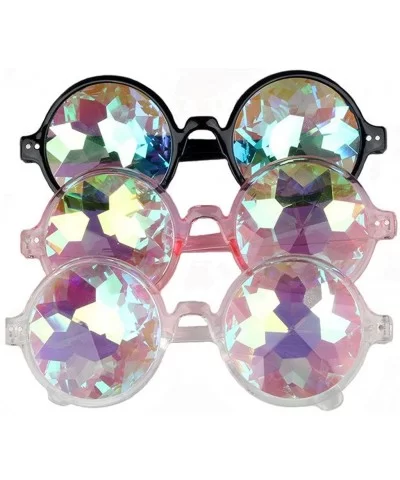 Kaleidoscopic Prism Eyeglasses - Kaleidoscope Halloween Cosplay Goggles 2PCS - 2pcs Pink - CT185U73WIX $15.18 Goggle