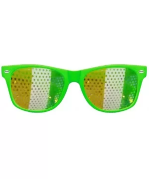 St. Patrick's Day Green Irish Adult Festival Funny Shamrock Green Hat Glasses - C - CV18ODZGCQZ $5.21 Oversized