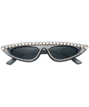 Diamond Sunglasses Studded Rhinestones Protection - C218I4EX30Z $13.15 Goggle