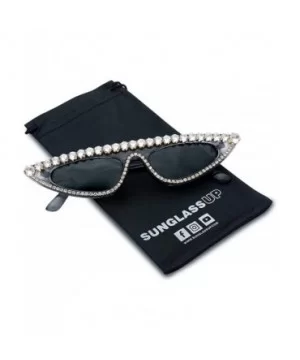 Diamond Sunglasses Studded Rhinestones Protection - C218I4EX30Z $13.15 Goggle