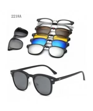 5 Lenes Magnet Sunglasses Clip Mirrored Glasses Men Polarized Custom Prescription Myopia - Ct2223a - C0198ZSYOIE $25.28 Overs...