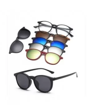 5 Lenes Magnet Sunglasses Clip Mirrored Glasses Men Polarized Custom Prescription Myopia - Ct2223a - C0198ZSYOIE $25.28 Overs...