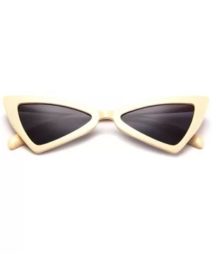 MOD-Style Cat Eye Series Triangle Sun Glasses Glare-proof Glasses - Yellow - CS189SAZOE4 $16.03 Square