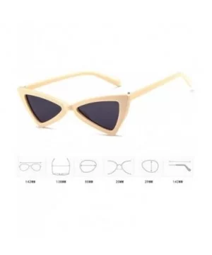 MOD-Style Cat Eye Series Triangle Sun Glasses Glare-proof Glasses - Yellow - CS189SAZOE4 $16.03 Square