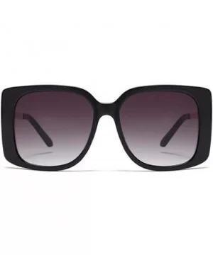 Oversized Square Sunglasses for Women UV400 - C7 White Gray - CM198EAXSIY $11.91 Oversized