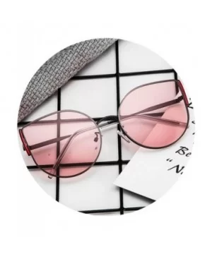 Classic Retro Designer Style Cat Eye Sunglasses for Women Metal PC UV 400 Protection Sunglasses - Black Pink - C418SZUH792 $2...