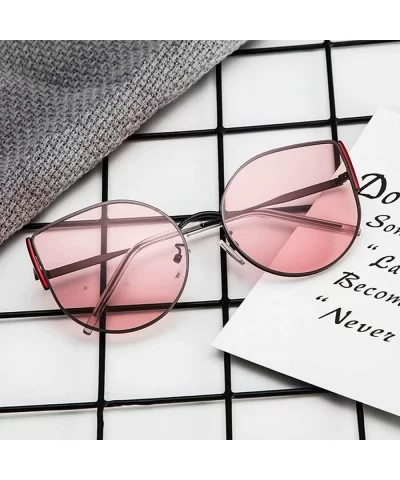 Classic Retro Designer Style Cat Eye Sunglasses for Women Metal PC UV 400 Protection Sunglasses - Black Pink - C418SZUH792 $2...