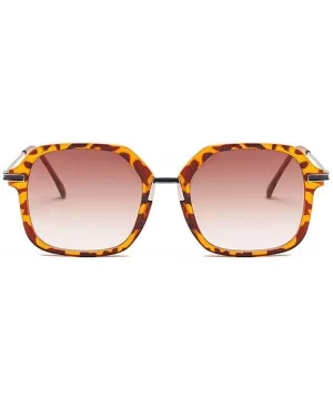 Ladies Square Sunglasses Retro Street Shot Lovers Sunglasses - 5 - CV198O97X84 $27.87 Square