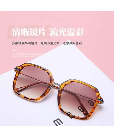 Ladies Square Sunglasses Retro Street Shot Lovers Sunglasses - 5 - CV198O97X84 $27.87 Square