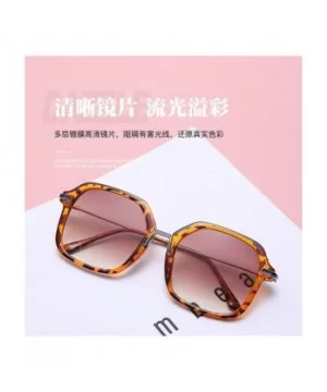 Ladies Square Sunglasses Retro Street Shot Lovers Sunglasses - 5 - CV198O97X84 $27.87 Square