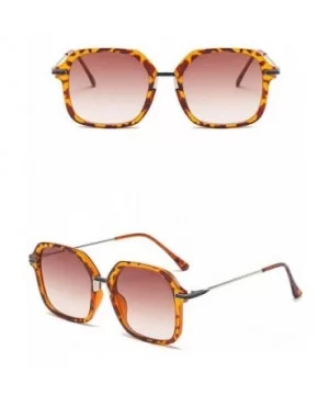 Ladies Square Sunglasses Retro Street Shot Lovers Sunglasses - 5 - CV198O97X84 $27.87 Square