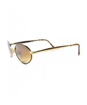 Old Fashion Vintage Retro 80s Hip Indie Mens Womens Gold Round Oval Sunglasses - Gold / Brown - CI1892756MA $17.74 Round