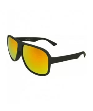 Geo Shield Fashion Retro Sunglasses Shades - Orange - C811JRVUPK5 $5.15 Shield