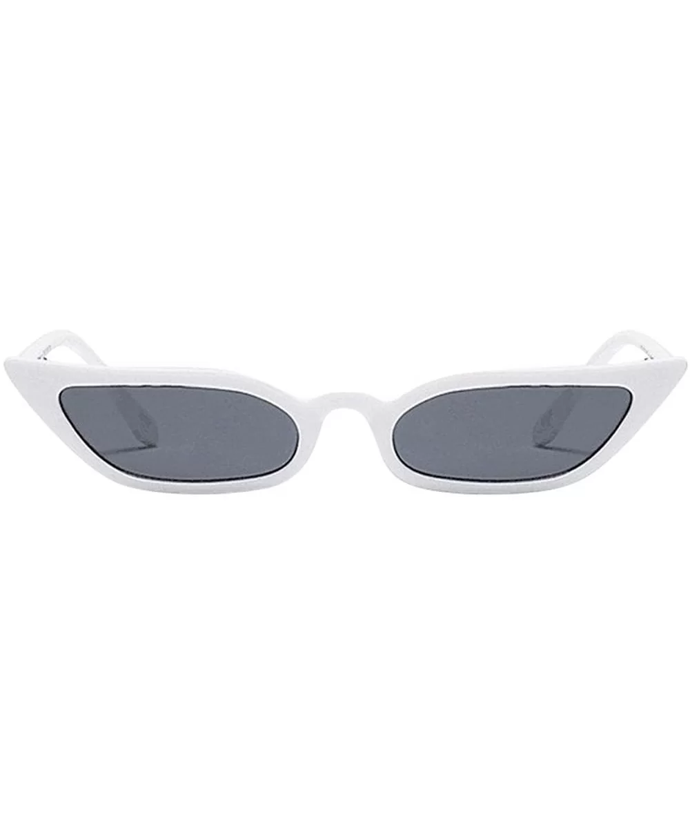 Sunglasses Cat Eye Small Sun Glasses Sexy Eyeware Eyeglasses - White - CM18Q0EGYCZ $5.46 Cat Eye