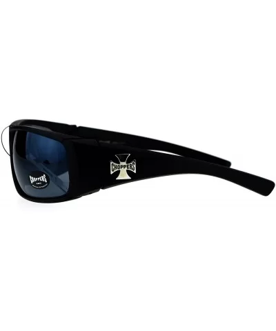 Sunglasses Mens Biker Wrap Around Shield Frame Spider Webs - Matte Black (Black) - CX186OWWKZ9 $10.56 Shield