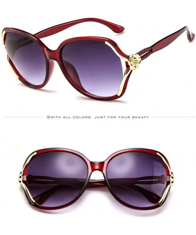 Mens Womens Rose Big Frame Retro Vintage Sunglasses Eyeglasses - C - C61945C8MTX $6.91 Oval