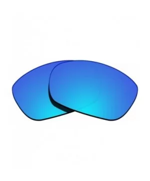 100% Precise-Fit Replacement Sunglass Lenses Ten X OO9128 - Polarized Ice Blue Mirror - CG18CK6ZAZA $11.41 Sport