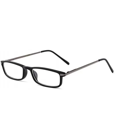 Ultra Light Weight Spring Temple Fashion Clear Lens Glasses - Matte Black - CX11AHWZGOH $10.73 Oversized