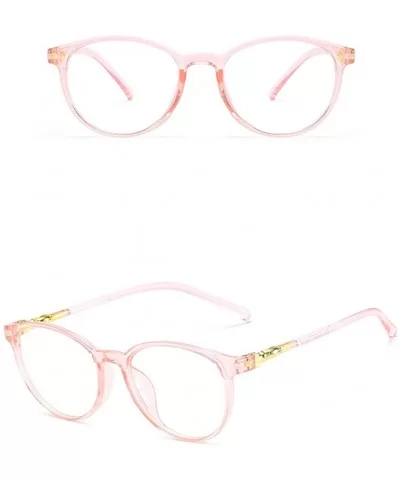 Unisex Stylish Square Non-Prescription Eyeglasses Clear Lens Eyewear - Pink - CO1908NHG5S $6.68 Oversized