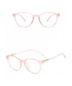 Unisex Stylish Square Non-Prescription Eyeglasses Clear Lens Eyewear - Pink - CO1908NHG5S $6.68 Oversized