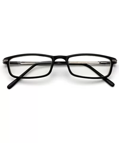 Ultra Light Weight Spring Temple Fashion Clear Lens Glasses - Matte Black - CX11AHWZGOH $10.73 Oversized