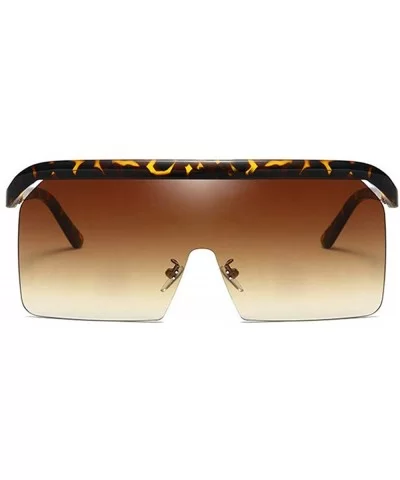 oversized sunglasses designer glasses fashion - Brown - C218TA69R6R $7.11 Oversized