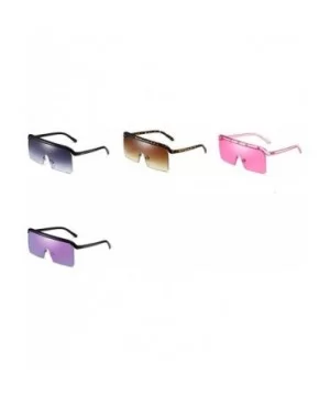 oversized sunglasses designer glasses fashion - Brown - C218TA69R6R $7.11 Oversized