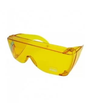 Largest Fit Over Sunglasses Worn Over Glasses F30 - Yellow Non Polarized Lens - CD18C3OSEWW $12.01 Shield