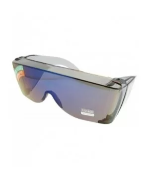 Largest Fit Over Sunglasses Worn Over Glasses F30 - Yellow Non Polarized Lens - CD18C3OSEWW $12.01 Shield