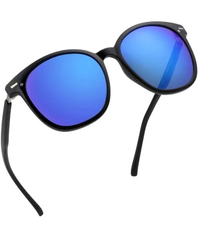 Oversize Polarized Sunglasses-UV400 Protection-Retro for Men/Women - Laus Unique_c1_blue - C818W4K0ZXC $17.40 Oval